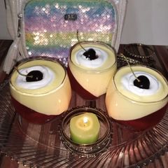 A picture of Pineapple Cheesecake jello.
