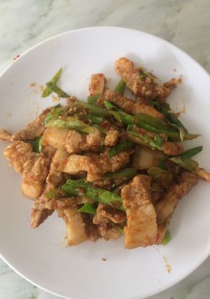 รูปของ หมูสามชั้นผัดพริกแกง