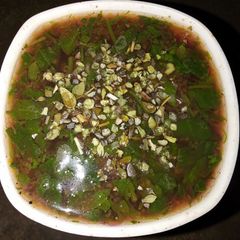 A picture of Green soup(Pot herb/bathua).