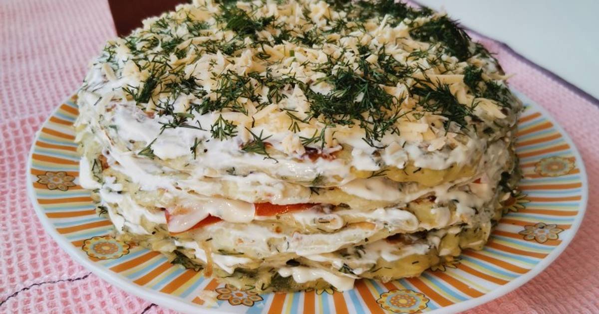 Кабачковый торт с ржаной мукой