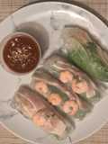 Rollitos vietnamitas de panceta y camarones (fáciles y deliciosos)