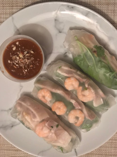 Una foto de Rollitos vietnamitas de panceta y camarones (fáciles y deliciosos)