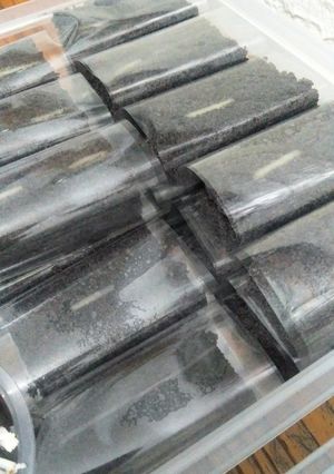 Foto resep Bolu ketan hitam slice || IDE JUALAN