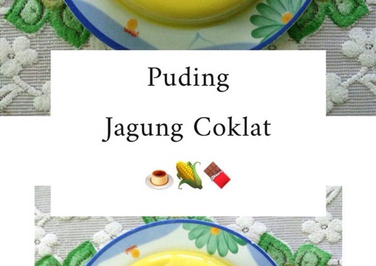 Bumbu meracik Puding Jagung Coklat yang praktis