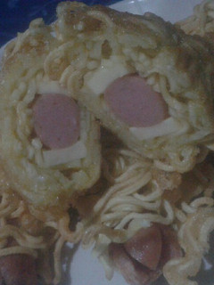 Foto resep Sosis keju gulung mie