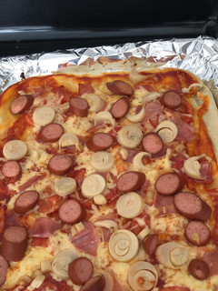 Una foto de Pizza casera