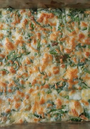 Una foto de Espinacas a la crema gratinadas