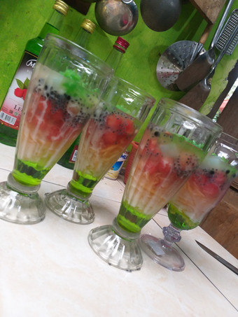 Cara Bikin Es melon serut sirup marjan Ekonomis