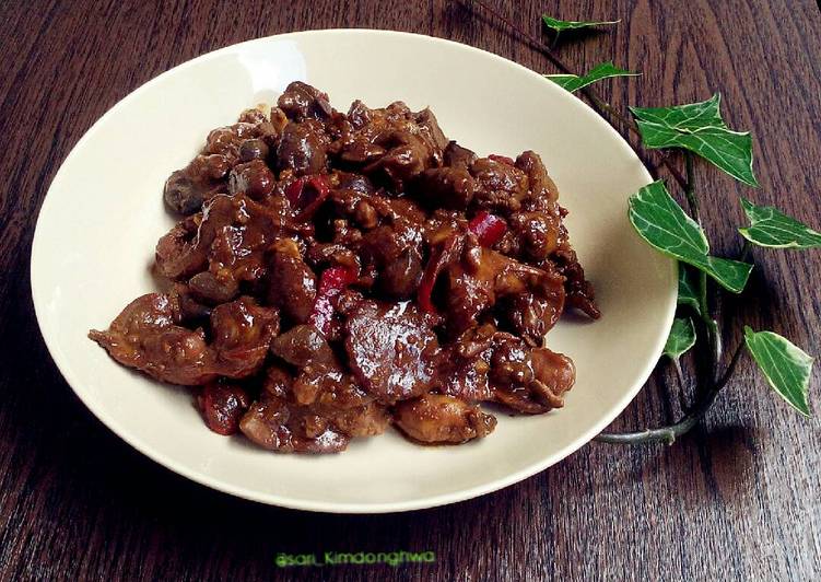 Proses meracik Ati Ampela Asam Manis Anti Gagal