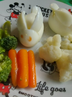 Una foto de Conejo de huevo cocido