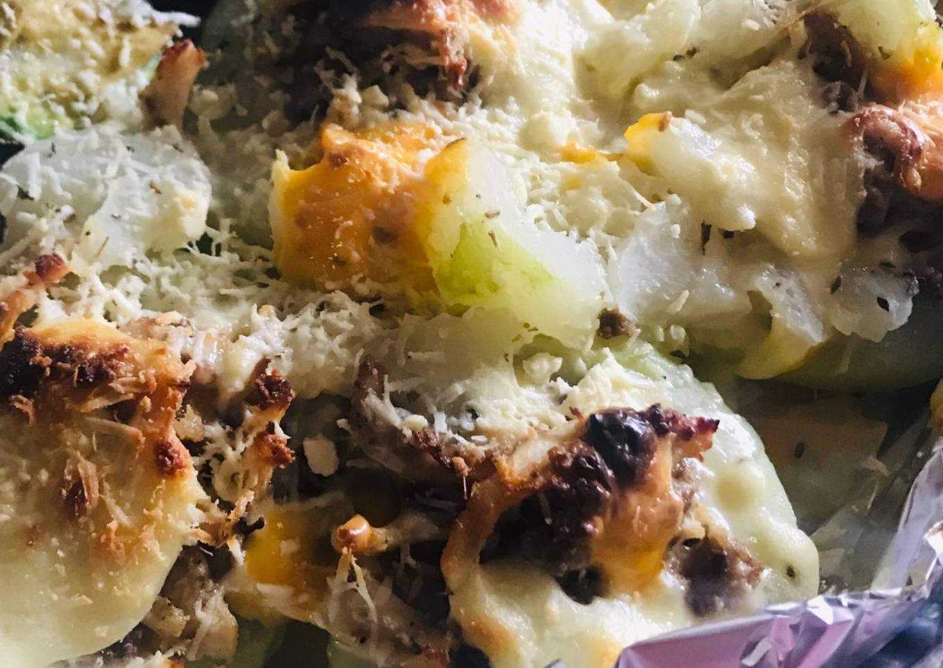 Pataste relleno al horno Keto