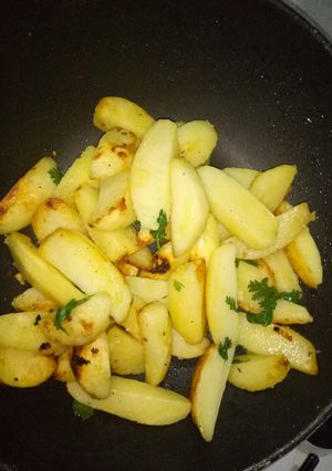 A picture of Potato wedges #theme challenge.