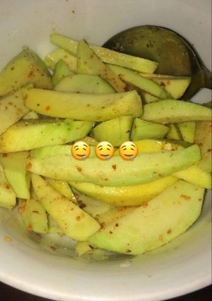 Hình của món Xoài dầm.