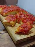 Pizza con polvo de hornear