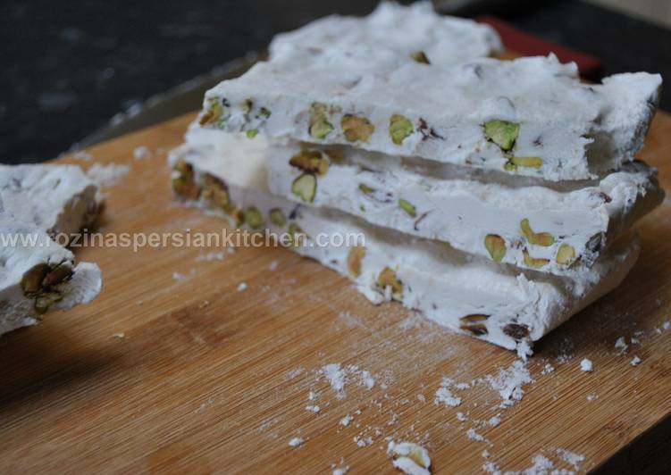Step-by-Step Guide to Make Homemade Classic Gaz recipe (Persian Nougat)