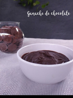 Una foto de Ganache de chocolate negro 🍫