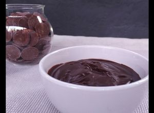 Una foto de Ganache de chocolate negro 🍫