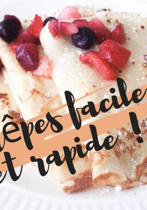 Une photo de Crêpes sucrées