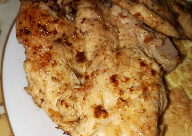 Langkah Mudah Menyiapkan Grilled chicken #keptopad, Enak Banget