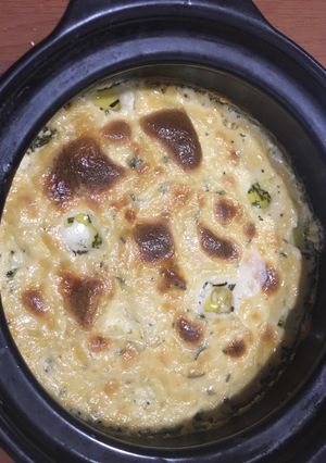 Hình của món Khoai tây phomai đút lò.