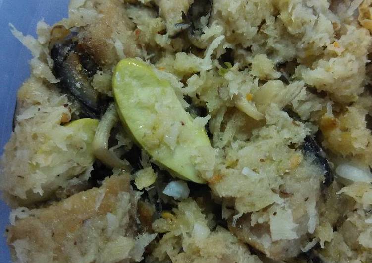 Bahan-bahan botok jamur+pete+ikan asin yang nikmat dan Mudah Dibuat