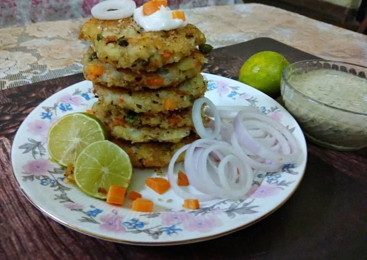 Recipe of Super Quick Healthy Daliya Patties in less oil