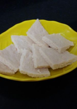 A picture of Kharvas (Milk Pudding).