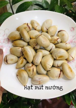 Hình của món Hạt mít nướng bằng nồi chiên không dầu (nckd).