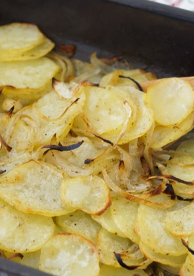 Una foto de Patatas al horno truco