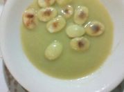 Una foto de crema de calabaza