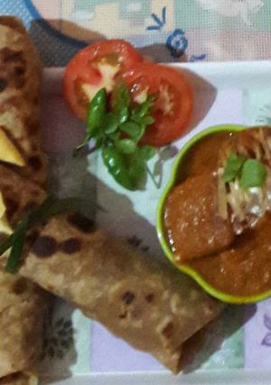 A picture of Besan potato gravy.