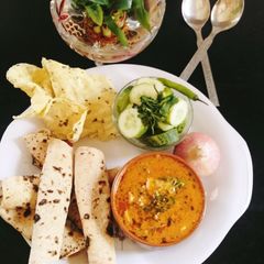 A picture of Mushroom masala curry 🍛.