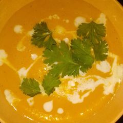 A picture of Pumpkin soup.