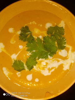 A picture of Pumpkin soup.
