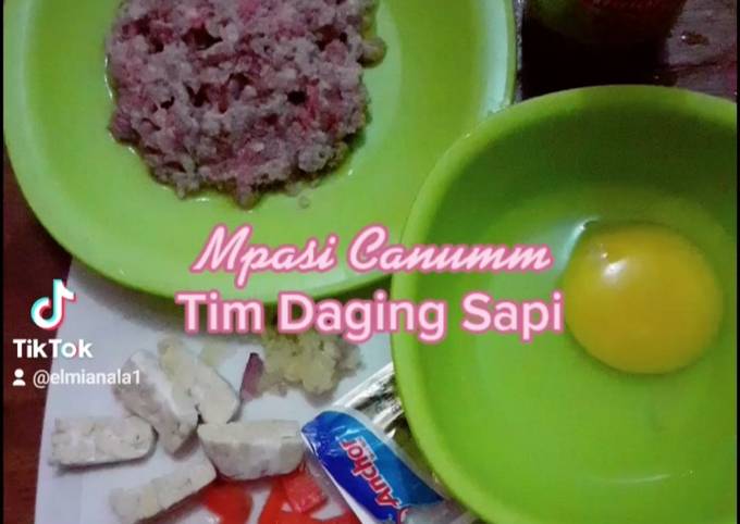 Mpasi 6 bulan : Tim Daging Sapi