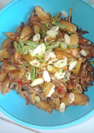 Foto resep Balado jengkol teri jengki kriuk