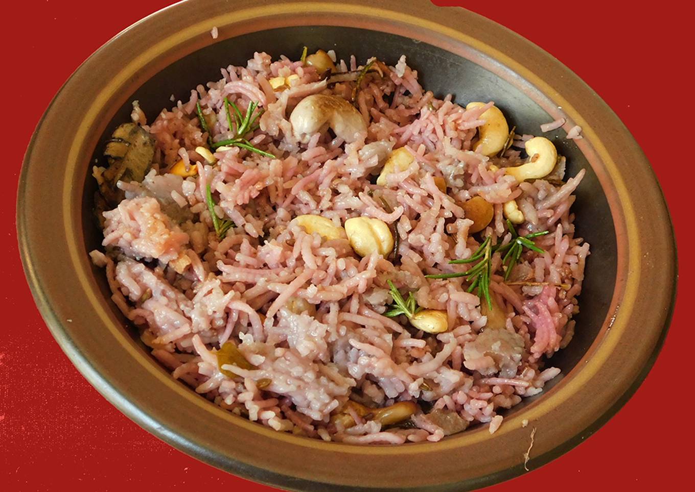 Pomegranate biriyani