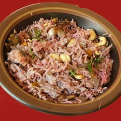 A picture of Pomegranate biriyani.