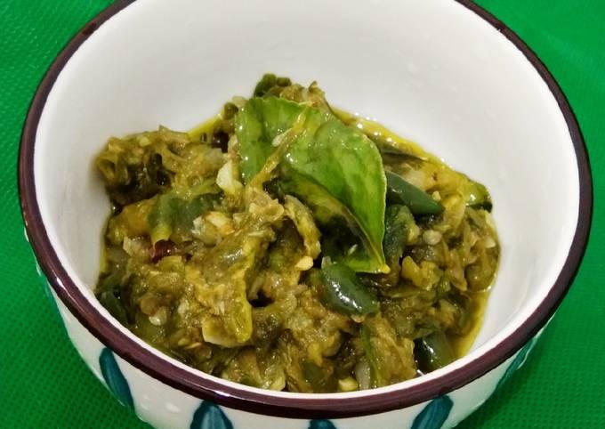 Standar Resep bikin Sambel Cabe Ijo Daun Jeruk yang menggugah selera