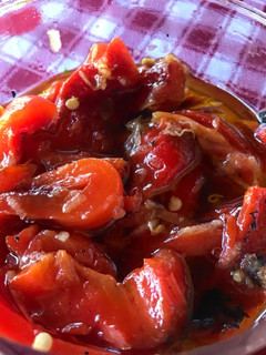 Foto de Pimentão vermelho no Azeite e ALHO