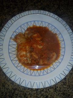 Una foto de Carne con tomate