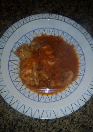 Una foto de Carne con tomate