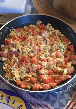 Una foto de Huevos Pericos a la Chilena