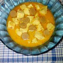 รูปของ Kuah tahu sosis pake santan.. enak dehh 😁