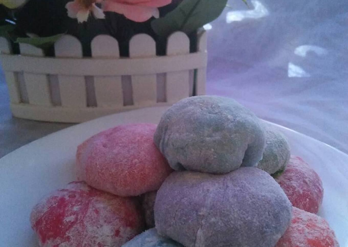 Resep Mochi pelangi kacang mete