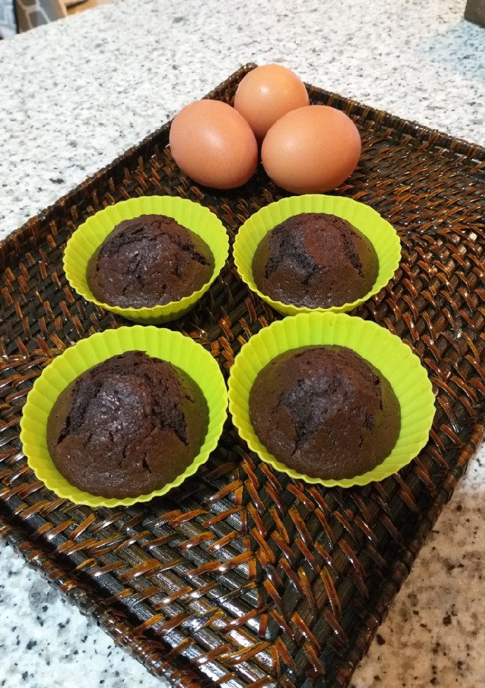 Una foto de Magdalenas de chocolate