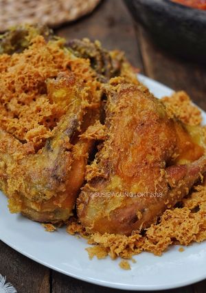 A picture of Fried Chicken with Crispy Topping ala Mbok Berek.