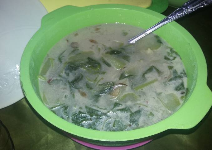 Resep Sayur Bobor Labu Siam Bayam Oleh Kaizeno Globi Cancerine