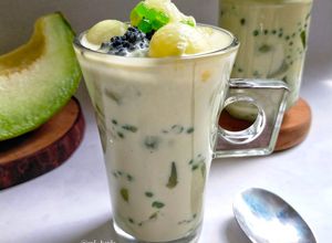 Foto resep 320. Creamy Milk Melon Sago