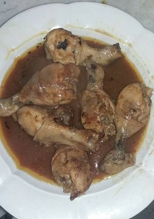 صورة لوصفة دجاج((فخاد)) بالتوابل الحاره